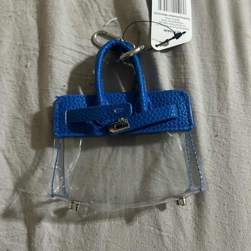 Blue Transparent Handbag - Picture 2 of 2